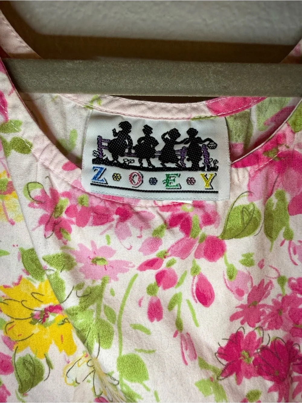 Zoey Girls Floral Sleeveless Dress - Size 7